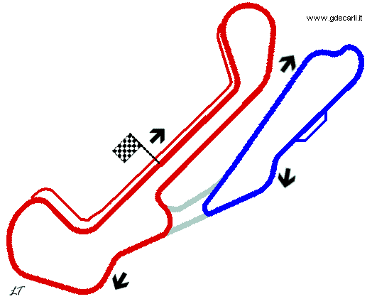 Barber Motorsports Park - circuito club (in blu)
